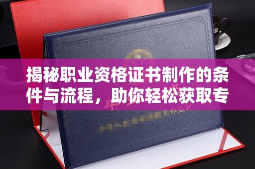 山海关揭秘职业资格证书制作的条件与流程，助你轻松获取专业认证