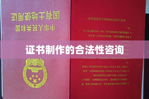 山海关证书制作的合法性咨询